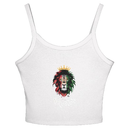 Afghanistan Lion Women's Spaghetti Strap Tank Top