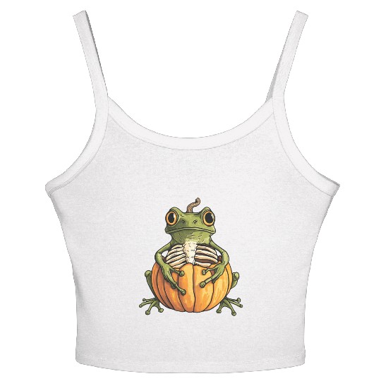 Pumpkin Frog Frog Pumpkin Women's Spaghetti Strap Tank Top