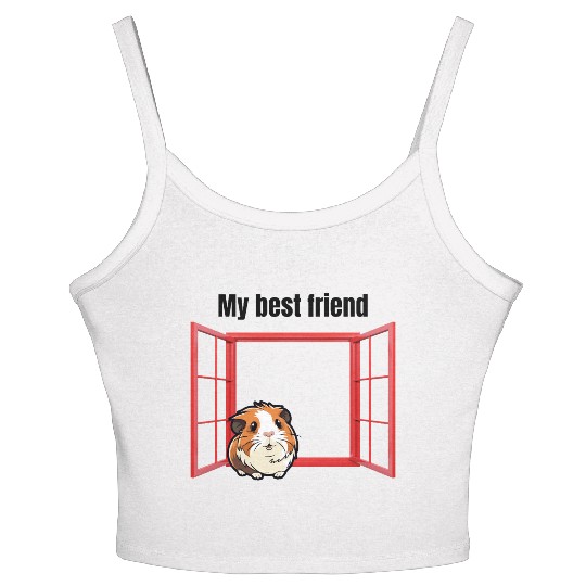 My Best Friend Guinea Pig Women's Spaghetti Strap Tank Top