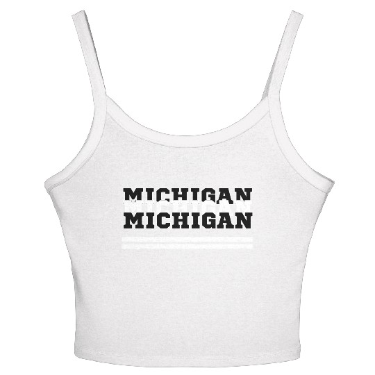 MICHIGAN SAILING STRONG IN THE GREAT LAKES STATE Women's Spaghetti Strap Tank Top