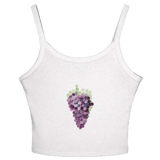 Grape Mosaic Women's Spaghetti Strap Tank Top