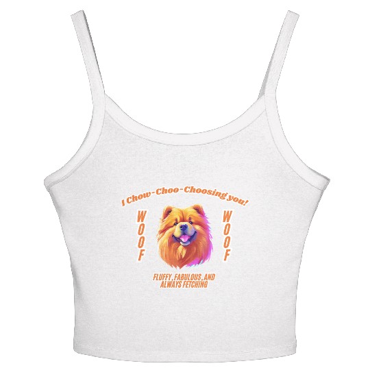 I Chow Chow Cho Choosing You Women's Spaghetti Strap Tank Top