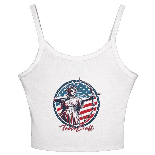 TactiCraft Lady Liberty Women's Spaghetti Strap Tank Top