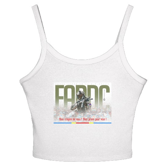 Support to the Armed Forces of DR Congo Women's Spaghetti Strap Tank Top