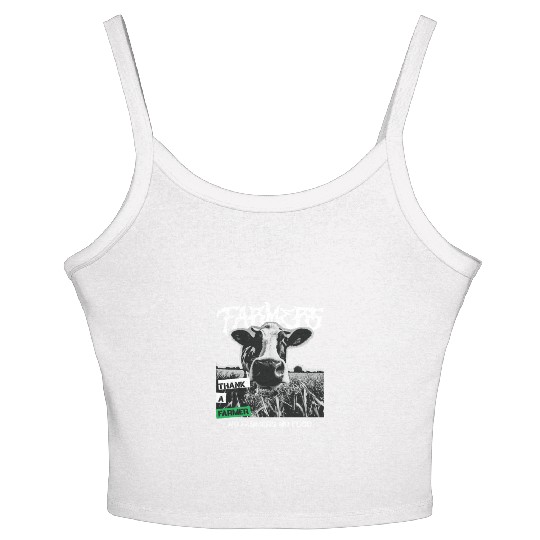 Thank a farmer DESIGN Women's Spaghetti Strap Tank Top