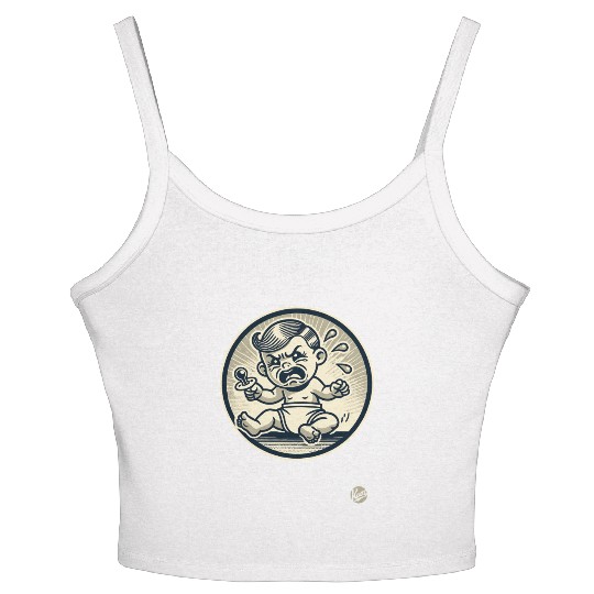 Spoiled Crybaby – Vintage Cartoon Women's Spaghetti Strap Tank Top