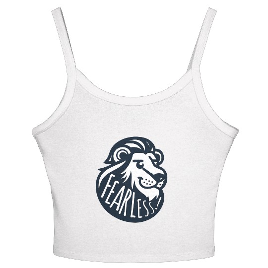 fearless lion Women's Spaghetti Strap Tank Top
