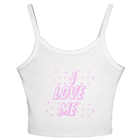 I love me – Self-Love & Confidence Design Women's Spaghetti Strap Tank Top