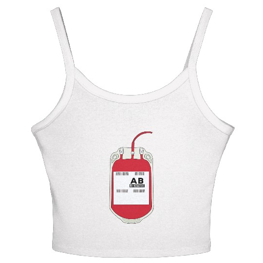AB Negative Blood Bag Women's Spaghetti Strap Tank Top