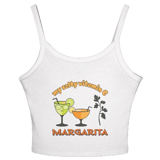 Margarita my salty vitamin C Women's Spaghetti Strap Tank Top