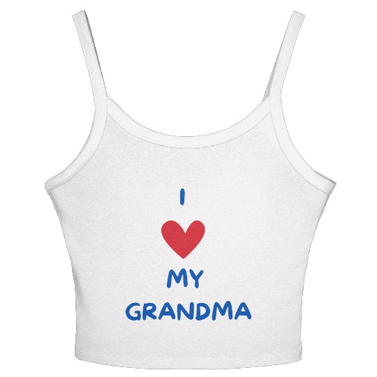 I Love My Grandma Women's Spaghetti Strap Tank Top