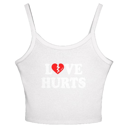 love hurts Women's Spaghetti Strap Tank Top