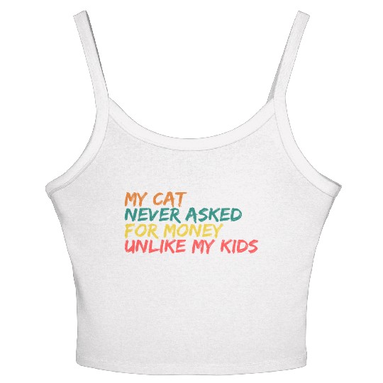 Retro Feline Philosophy Women's Spaghetti Strap Tank Top