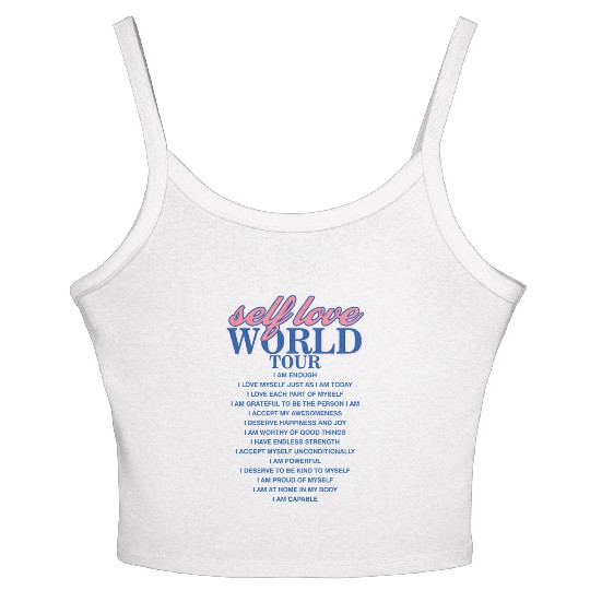 Selflove World Tour Women's Spaghetti Strap Tank Top