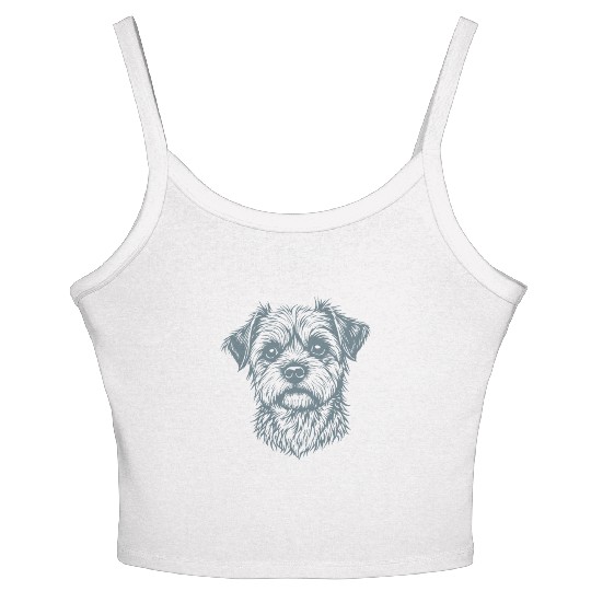 Furry Friend Forever – Dog Lovers' Design Women's Spaghetti Strap Tank Top