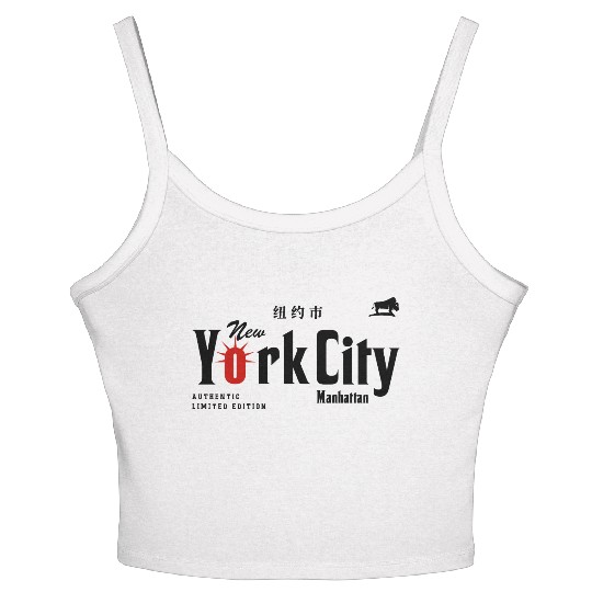 New York City - Manhattan Women's Spaghetti Strap Tank Top