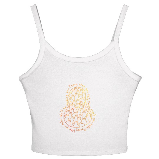 Cats watching every step you take, every snack you Women's Spaghetti Strap Tank Top