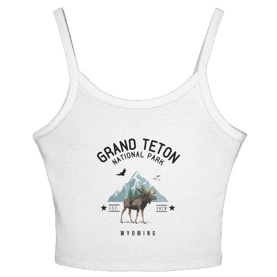 Grand Teton National Park Est. 1929 Wyoming Women's Spaghetti Strap Tank Top