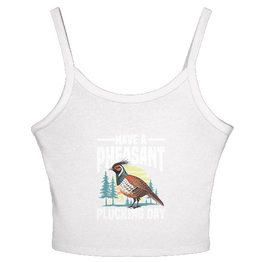 Pheasant Hunting for Hunters Women's Spaghetti Strap Tank Top