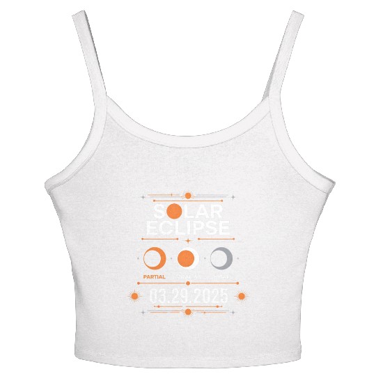 Solar Eclipse 2025 - Solar Eclipse 03-29-2025 Women's Spaghetti Strap Tank Top