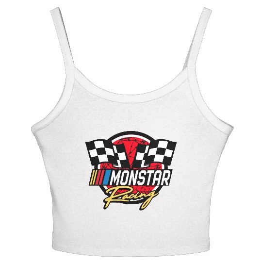 monstar racing barbed wire Women's Spaghetti Strap Tank Top