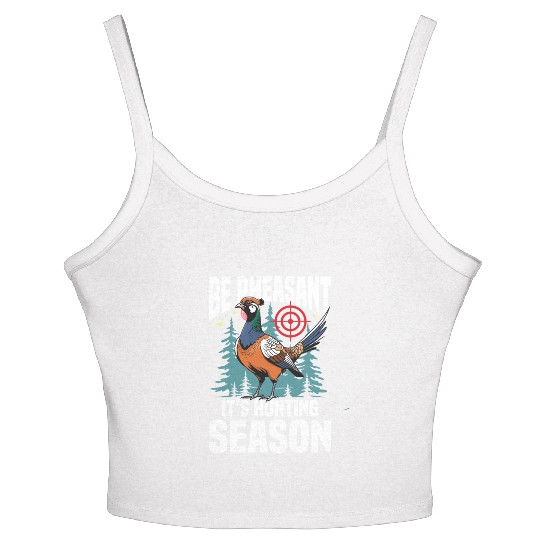 Pheasant Hunting for Hunters Women's Spaghetti Strap Tank Top