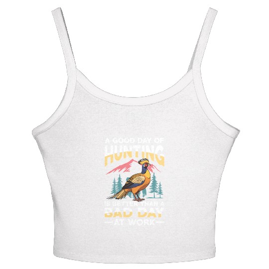 Pheasant Hunting for Hunters Women's Spaghetti Strap Tank Top