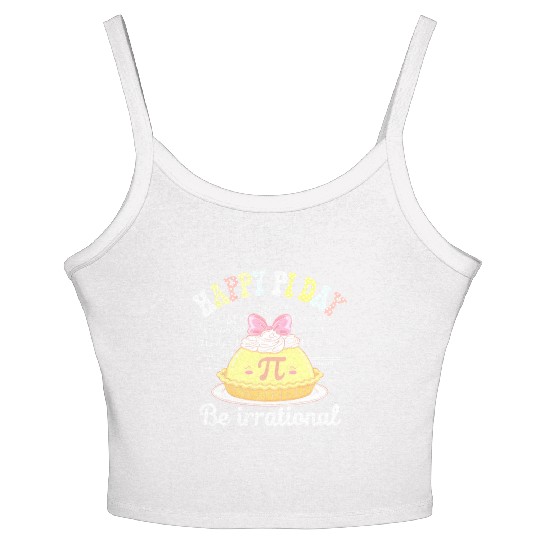 Pi Day Math Coach Teacher Pi Day Coquette Bow Women's Spaghetti Strap Tank Top