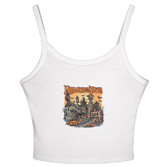 Halloween Town Women's Spaghetti Strap Tank Top