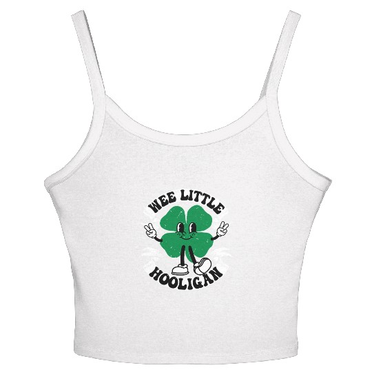 Wee Little Hooligan Cute St. Patrick's Day Irish Women's Spaghetti Strap Tank Top