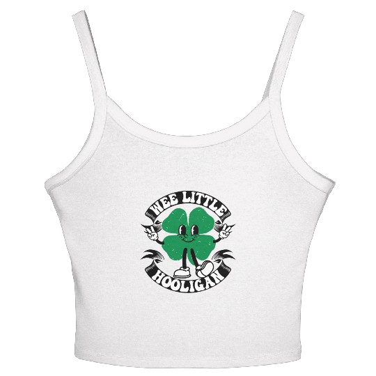 Wee Little Hooligan Cute St. Patrick's Day Irish Women's Spaghetti Strap Tank Top