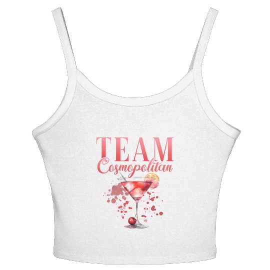 Cocktail Bartender Team Cosmopolitan Women's Spaghetti Strap Tank Top