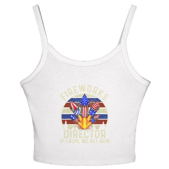 Fireworks Director If l Run We All Run Women's Spaghetti Strap Tank Top