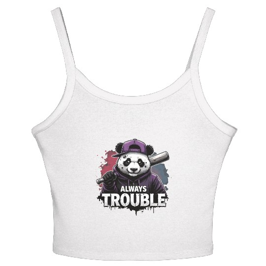 Gangster Panda Panda Bear Pandas Women's Spaghetti Strap Tank Top