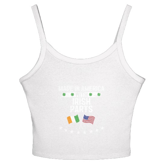 Made In America With Irish Parts Women's Spaghetti Strap Tank Top