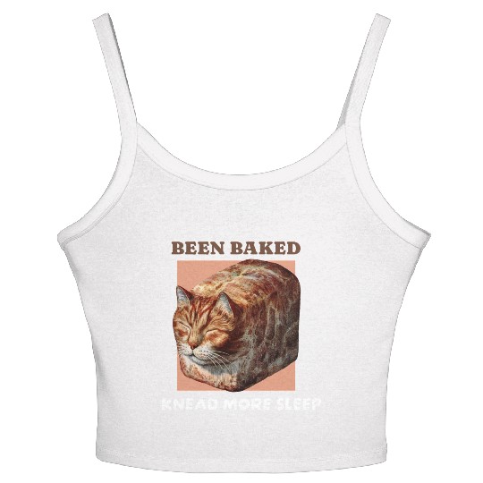Women's Spaghetti Strap Tank Top design generator with a cat shaped bread!!