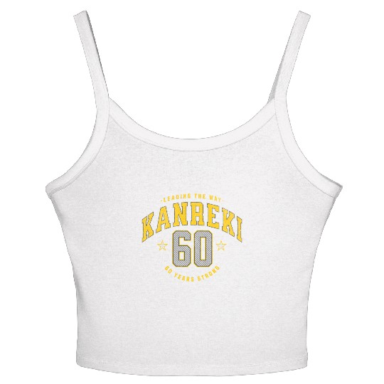 Kanreki 60th Birthday Japanese Name and Number Women's Spaghetti Strap Tank Top