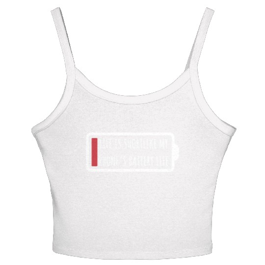 Low Battery Life Women's Spaghetti Strap Tank Top