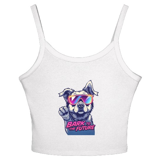 Bark to the 80s Women's Spaghetti Strap Tank Top