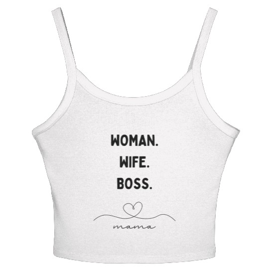 Boss Mama Vibes Women's Spaghetti Strap Tank Top