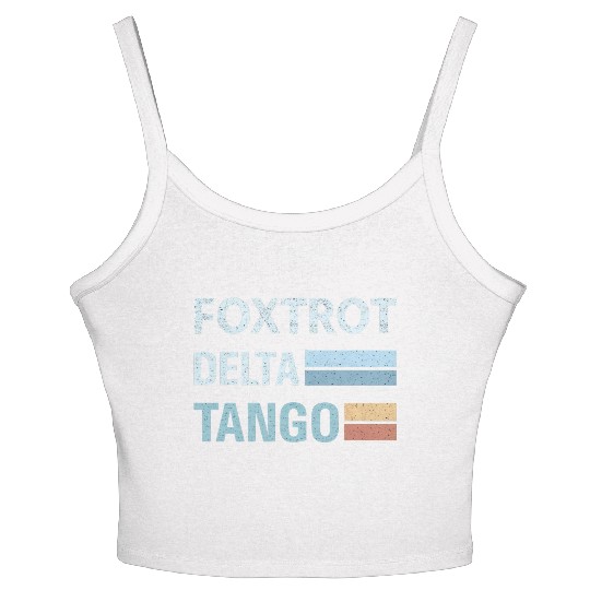 foxtrot delta tango Women's Spaghetti Strap Tank Top