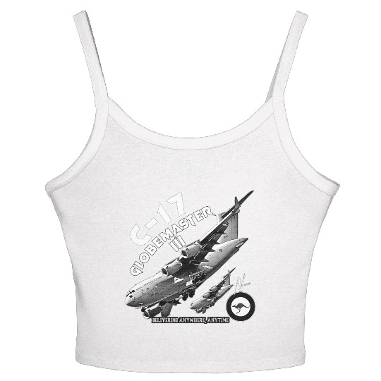 RAAF C-17 Globemaster – Heavy Airlift Power Women's Spaghetti Strap Tank Top