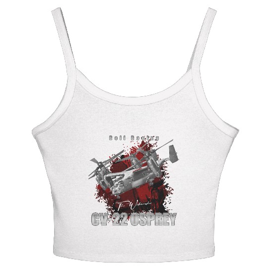 CV22 Osprey Us Air Force Hybrid Aircraft Women's Spaghetti Strap Tank Top