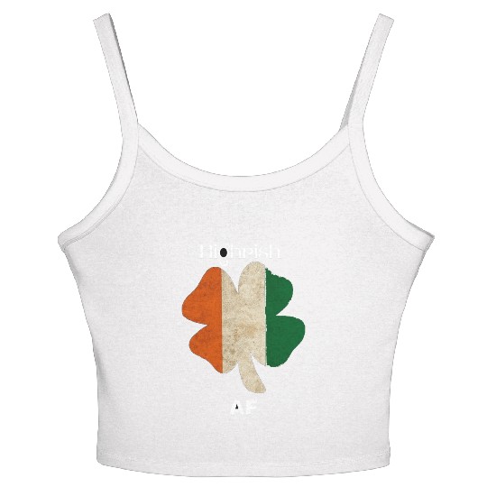 Irish AF – Funny St. Patrick’s Day Drinking Women's Spaghetti Strap Tank Top