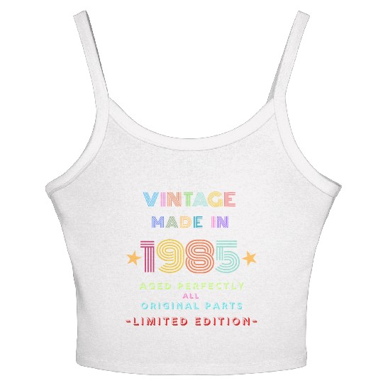 Vintage Made In 1985 Women's Spaghetti Strap Tank Top