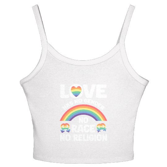 LGBTQIA Supporter, Lesbians, Gays, Gender Justice Women's Spaghetti Strap Tank Top