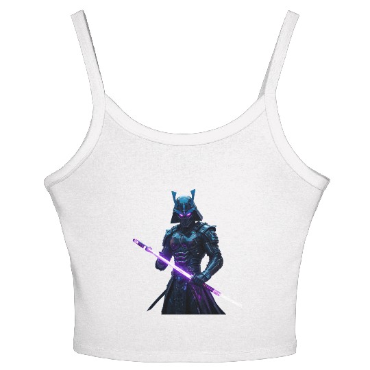 Cyberpunk City Samurai new style Women's Spaghetti Strap Tank Top