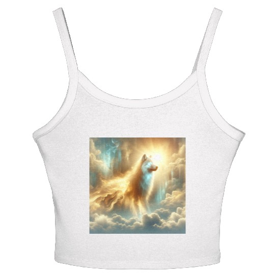 Ancestral Wolf Spirit Women's Spaghetti Strap Tank Top