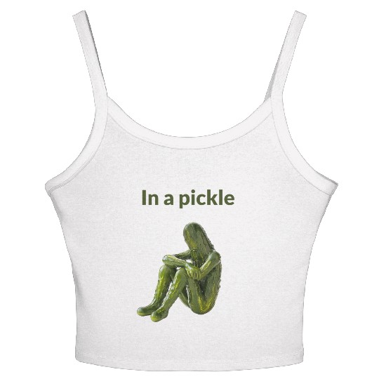 I'm in a Pickle – But This Is Just a Person Who Lo Women's Spaghetti Strap Tank Top