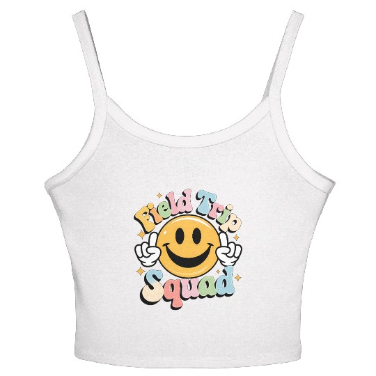 School Field Trip Squad Teacher Women's Spaghetti Strap Tank Top